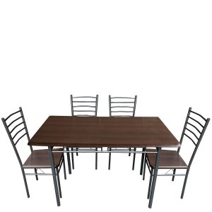 Τραπέζι Σετ (4+1) ALPINE ASTER Wenge 120x68x75cm
